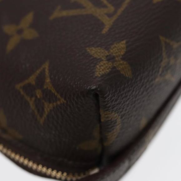 LOUIS VUITTON Monogram Trousse Demi Ronde Cosmetic Pouch M47520 LV Auth 86597 - Picture 16 of 16